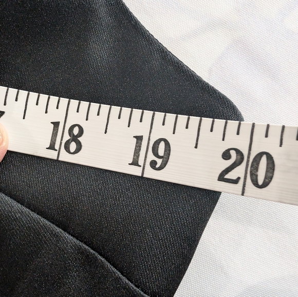 Elegant Black Satin Mini Dress - Picture 8 of 8